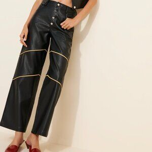 Résumé Hera Vegan Leather Wide Leg Pants (NEW) – Black – XS (**Runs LARGE)